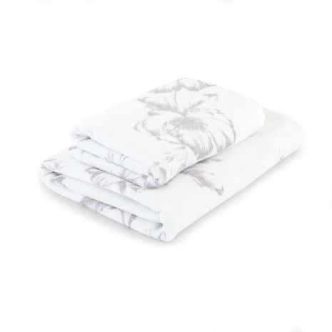 Maison Charcoal Floral Towel