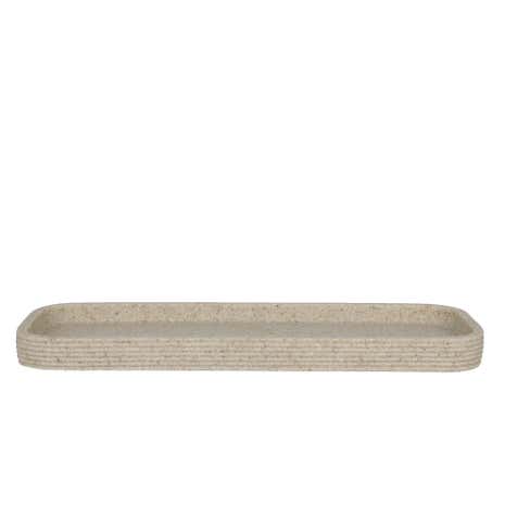 Natural Ridged Resin Tray