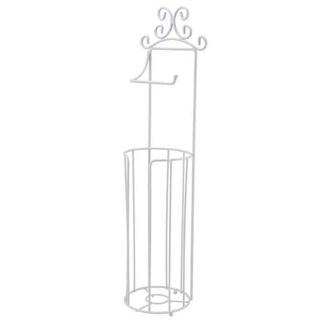 Maison White Free-Standing Toilet Roll Holder