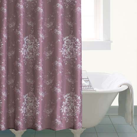 Laura Mauve Shower Curtain