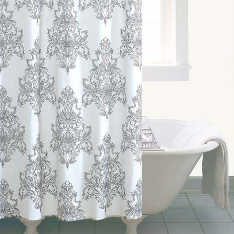 Versailles White Shower Curtain