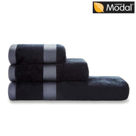 5A Fifth Avenue Modal Black Towel