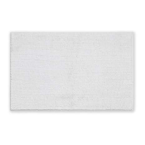 Elements Mini Bobble White Bath Mat