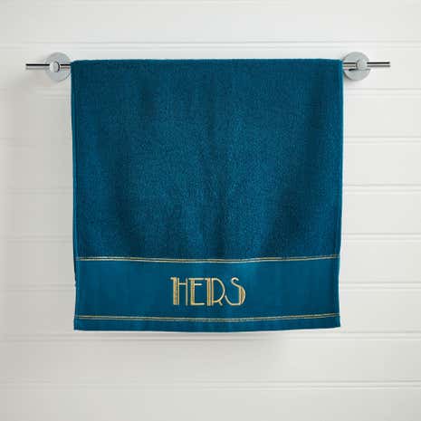 HERS Teal Hand Towel