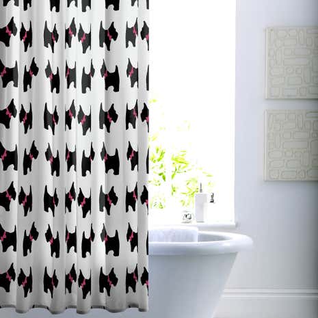 Scotty Dog Shower Curtain