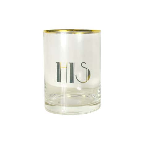 Gold HIS Toothbrush Holder