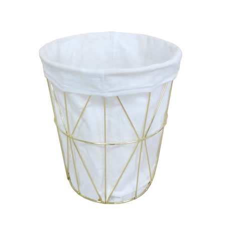 Colonial Gold Wire Waste Bin