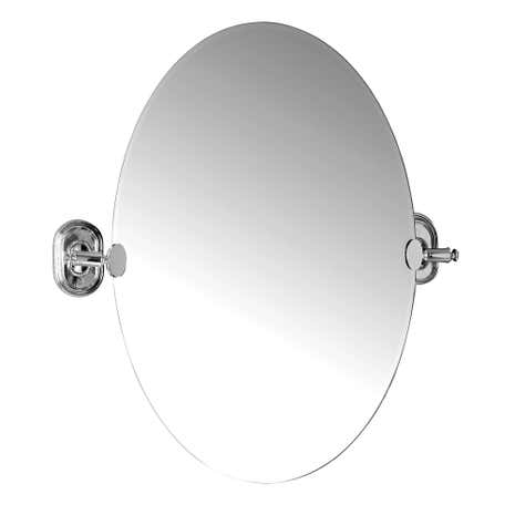 Dorma Beaded Stainless Steel Wall Mount Mirror