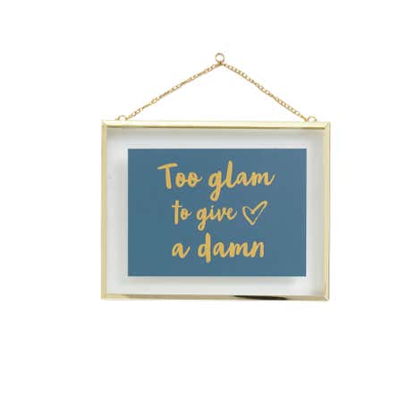 Gold Too Glam Plaque