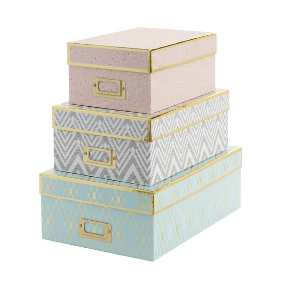 Set of 3 Stockholm Boxes