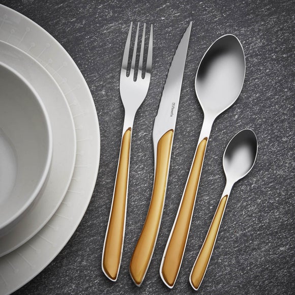 Elements Ochre 24 Piece Cutlery Set