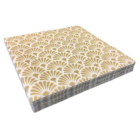 5A Fifth Avenue Bergen Pack of 20 Gold Paper Napkins