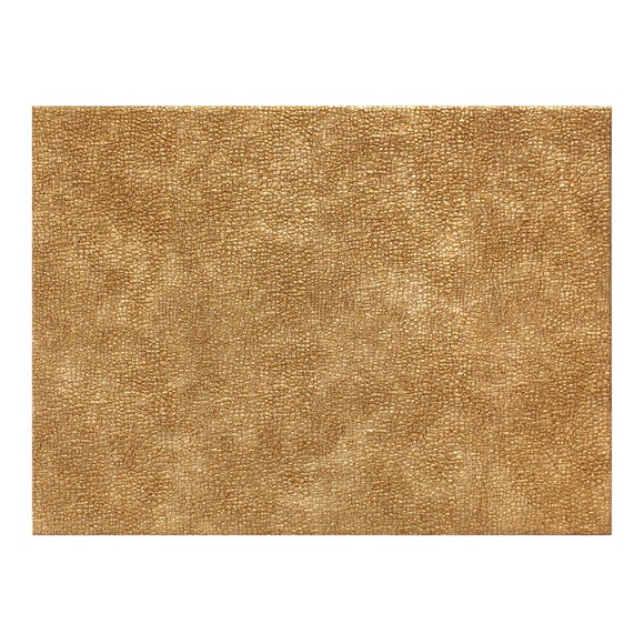 Pack of 4 Faux Leather Gold Placemats