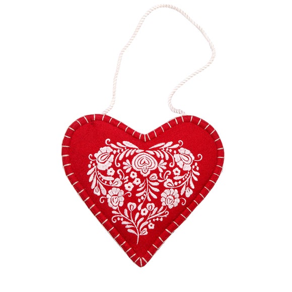 Jan Constantine Red Hanging Heart