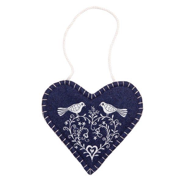 Jan Constantine Blue Hanging Heart