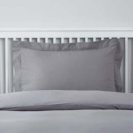 Dunelm Mill Grey Cotton Pillow Case