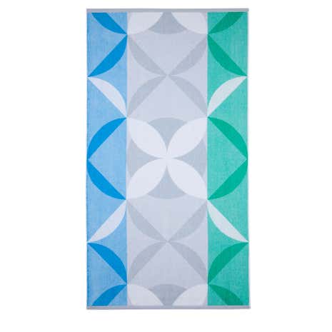 Lindsey Lang Sunburst Grey Beach Towel