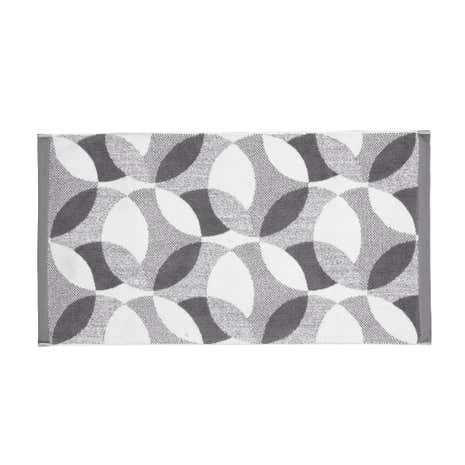 Lindsey Lang Grey Leaf Bath Mat