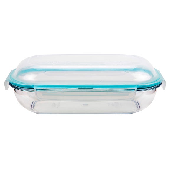 Clearly Lock & Lock Oval 1 Litre Dome Style Container