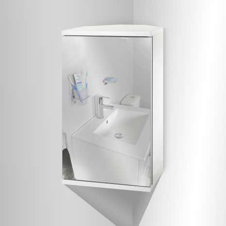 Simplicity Mirrored Corner Cabinet