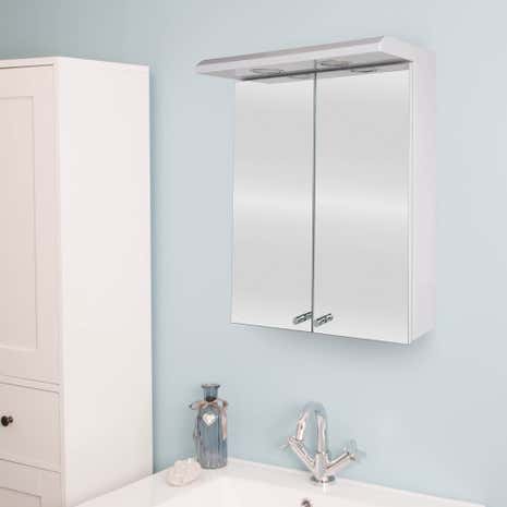 White Shire Illuminated Cabinet