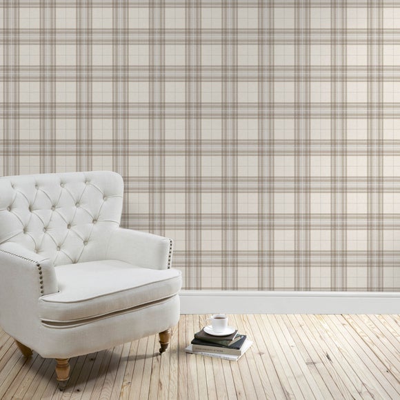 Cabin Check Wallpaper