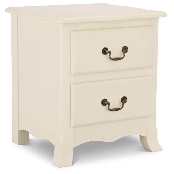 Chantilly Antique White Bedside Table
