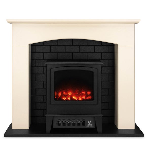 Amalfi Cream Stove Effect Electric Suite