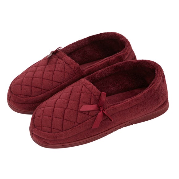 Ladies Traditional Red Slippers