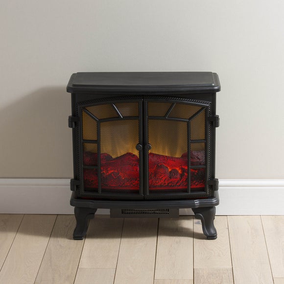 Deluxe Black Stove Heater 1850W