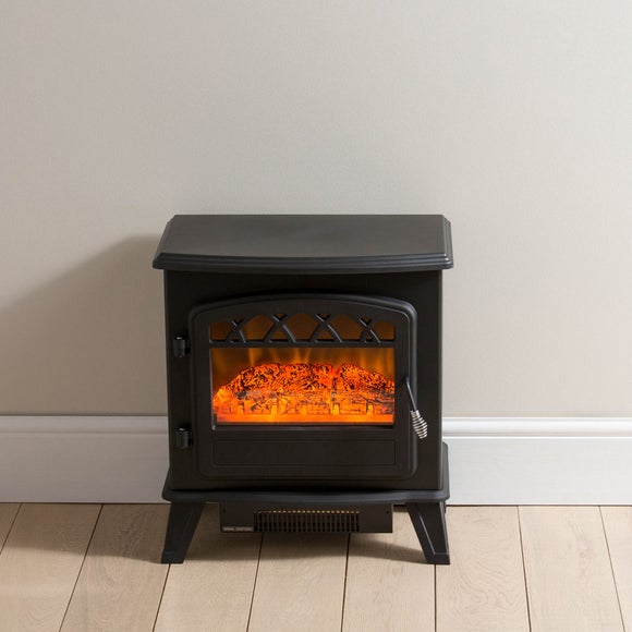 Medium Black Stove Effect Heater 1850W
