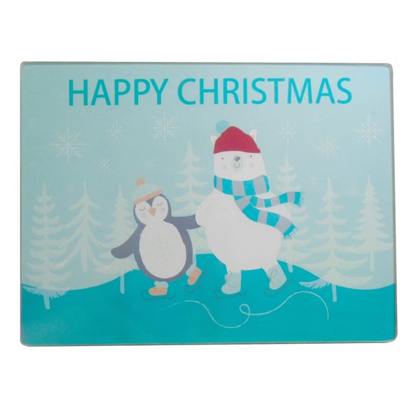 Novelty Christmas Glass Worktop Saver