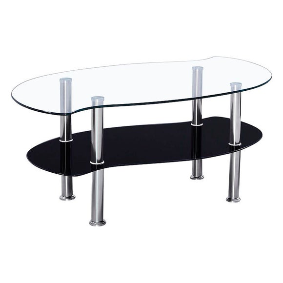 Colby Clear Glass Coffee Table | Dunelm
