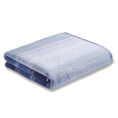 Bianca Cotton Blue Ombre Stripe Towel