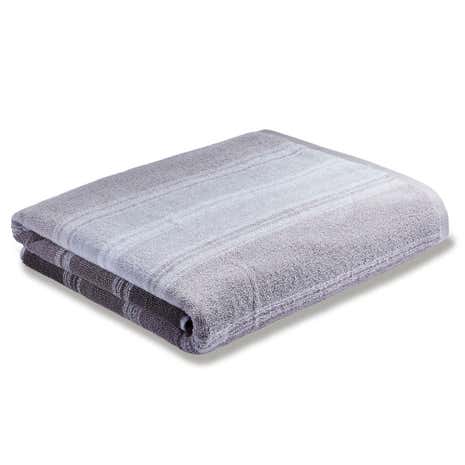 Bianca Cotton Grey Ombre Stripe Towel