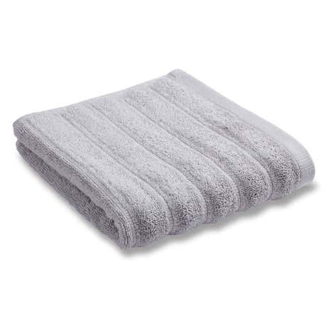 Bianca Cotton Grey Ribbed Towel