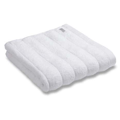 Bianca Cotton White Ribbed Towel