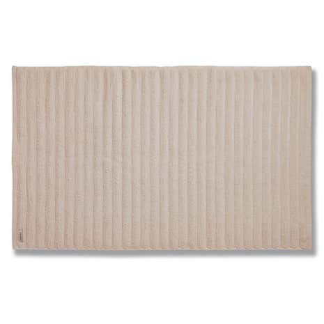 Bianca Cotton Natural Ribbed Bath Mat