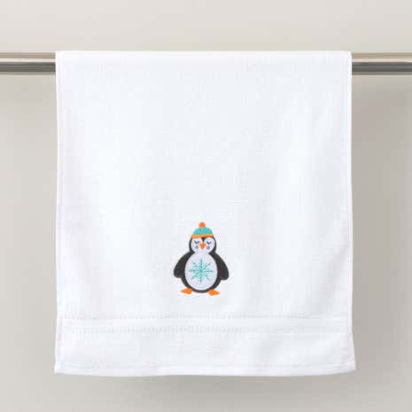 Penguin Christmas Hand Towel