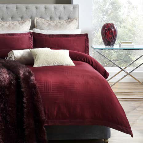 5A Fifth Avenue Empire Jacquard 100% Cotton Duvet Cover and Pillowcase Set