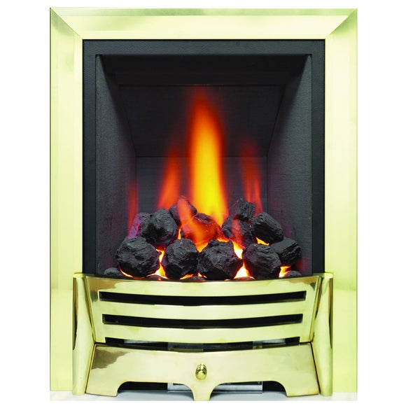 Mayfair Brass Deepline Inset Gas Fire