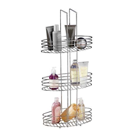 Silver 3 Tier Bathroom Organiser