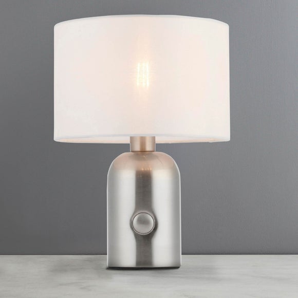 Ginelli Satin Nickel Touch Lamp