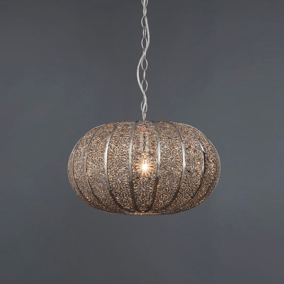 Nickel Lacework Ceiling Fitting