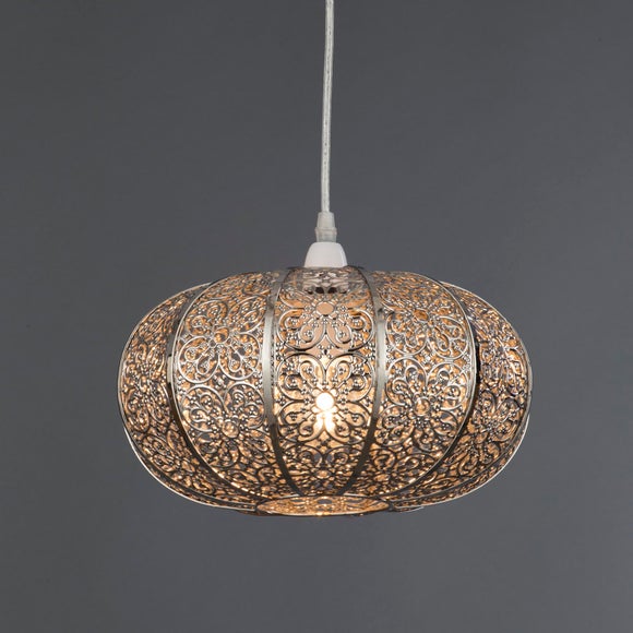 Nickel Lacework Easy Fit Light Fitting