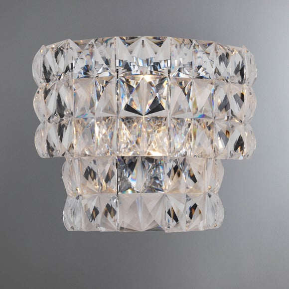 Clares Chrome 2 Tier Wall Light