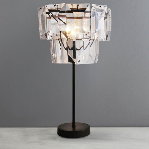 Claro Bronze 2 Tier Table Lamp