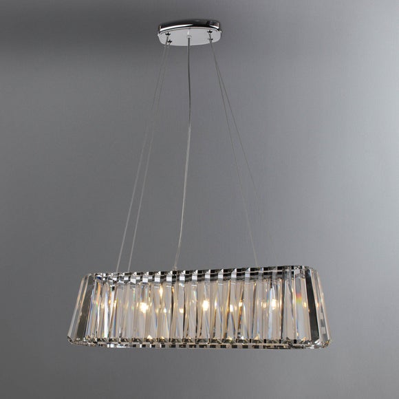 Faroe Crystal 3 Light Ceiling Fitting