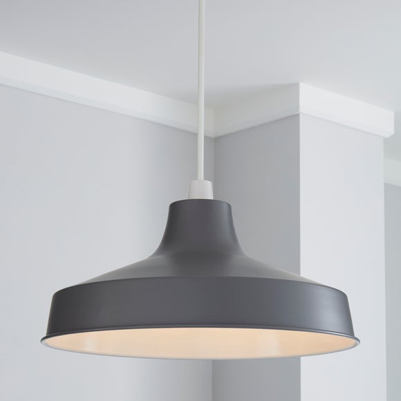 Oversized Grey Galley Pendant