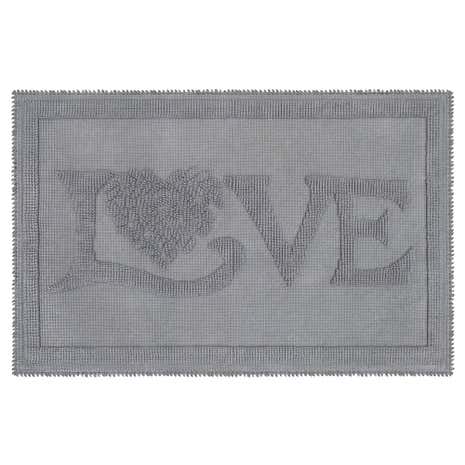 Jan Constantine Classic Love Grey Bath Mat